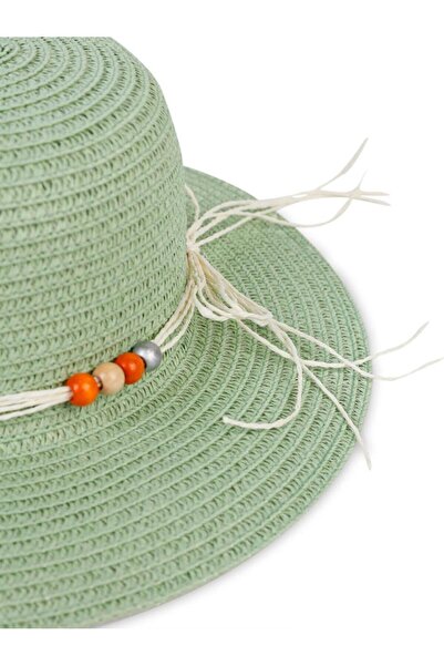 Civil Girls 6-9 Years Old Girl's Straw Hat - Green Standard