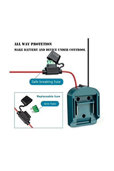 Choice MT18V-DIY External Battery Adapter Converter for Makita 14V/18V Batter...