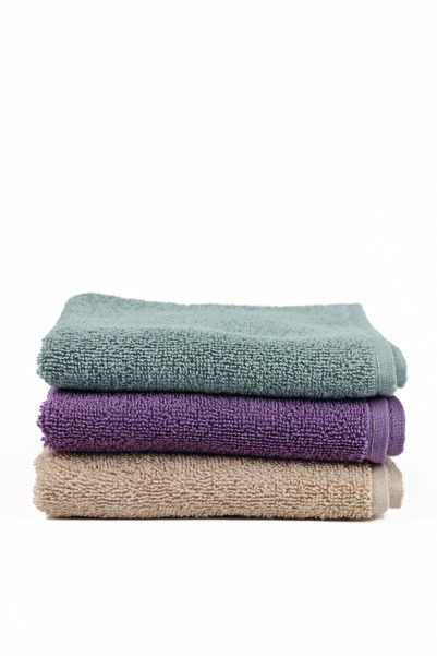 Taka Fabrics Хвиля 100% бавовна, рушник для гостей, 3 штуки, розмір: 30x50 см, набір сірий, бежевий, бордовий