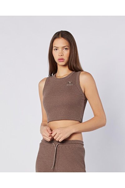 Kappa Leda Tank Kadın Kahverengi Regular Fit Atlet