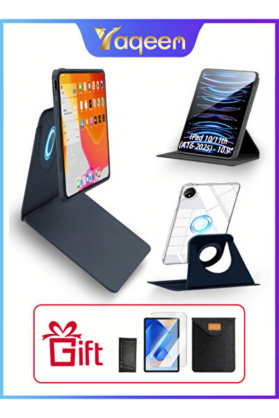 yaqeen iPad 11th Gen (A16 2025) And iPad 10th 10.9 Inch Case, iPad Case 360 Degree Rotation With Pen Slot