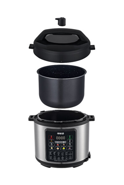 Arshia Digital Pressure Express Cooker 6L, 1000 Watts of Powerful Cooking Performance