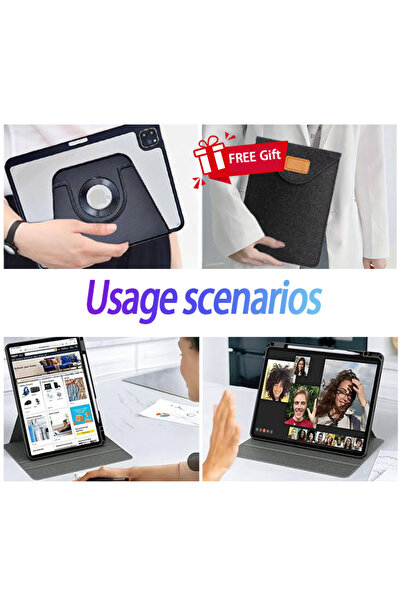 yaqeen iPad 11th Gen (A16 2025) And iPad 10th 10.9 Inch Case, iPad Case 360 Degree Rotation With Pen Slot