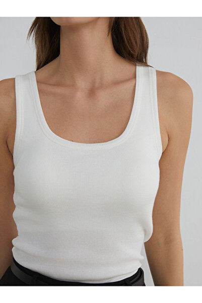 LC Waikiki U Neck Ribbed Women's Tank Top