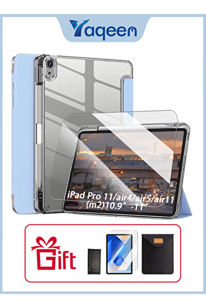 yaqeen iPad Air 11 Inch (M2) & iPad Pro 11 Inch Tri-Fold Stand Cover (1st/2nd/3rd/4th Generation)