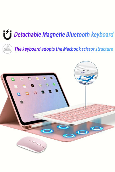 yaqeen iPad 11th (A16) and 10th Gen 10.9-inch Magic Keyboard Case - iPad Case with Keyboard Triangle Stand