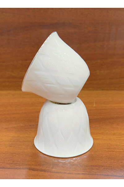 ALQANNAS 12-piece porcelain gold-lined coffee cups, elegant and high quality