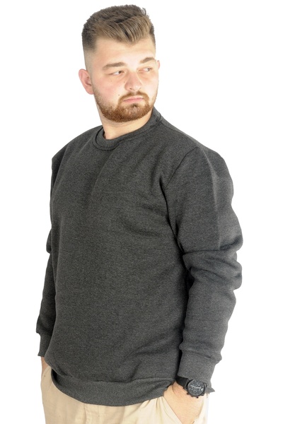 ModeXL Mode Xl Ανδρικό φούτερ Crew Neck Basic 20131 Anthracellange
