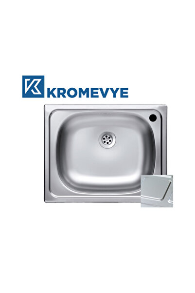 Kromevye CLASSIC EC-105 SAĞ DESENLİ 40x45 PASLANMAZ ÇELİK MUTFAK EVYESİ
