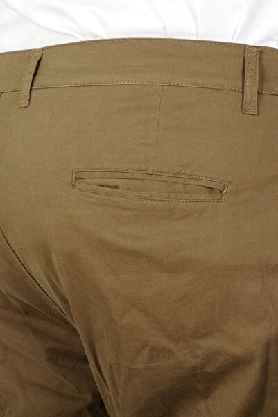 ModeXL Mode Xl Large Size Men's Trousers Linen Milano 20850 Khaki