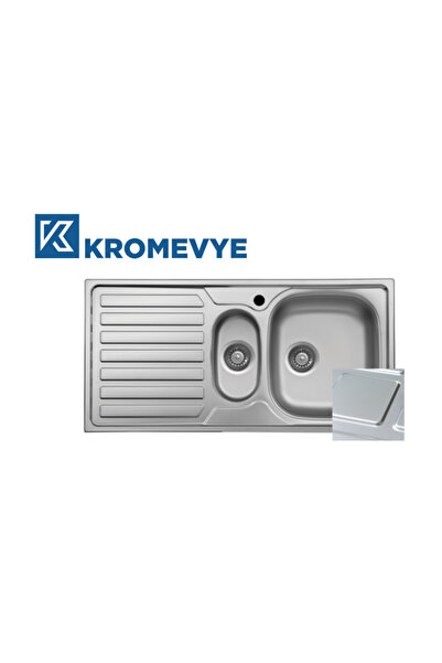 Kromevye CLASSIC EC-336-D SOL DESENLİ 50x100 PASLANMAZ ÇELİK MUTFAK EVYESİ