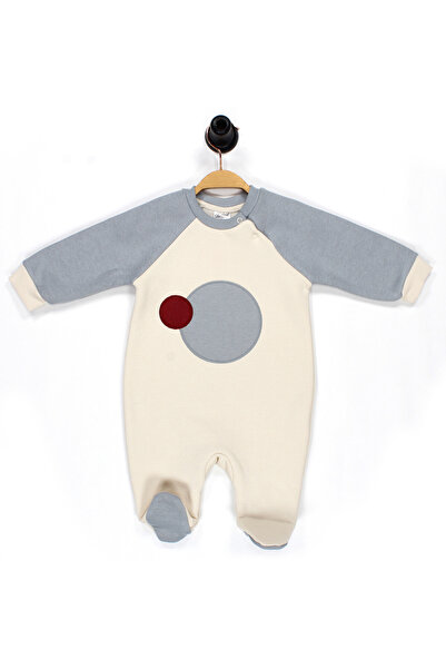 Julayla Reglan Sleeve 3 Thread Baby Jumpsuit with Booties