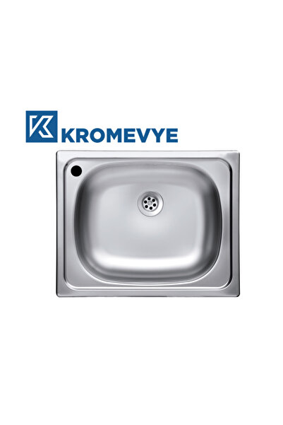 Kromevye CLASSIC EC-105 SOL 40X50 PASLANMAZ ÇELİK MUTFAK EVYESİ