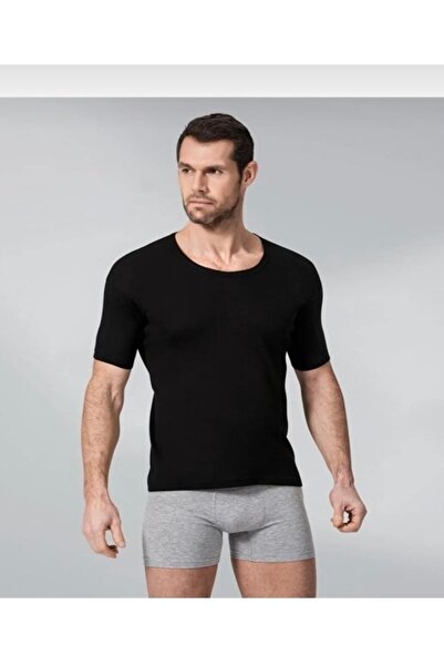 Namaldı 113 قميص داخلي رجالي بأكمام قصيرة وياقة مفتوحة ومضلعة