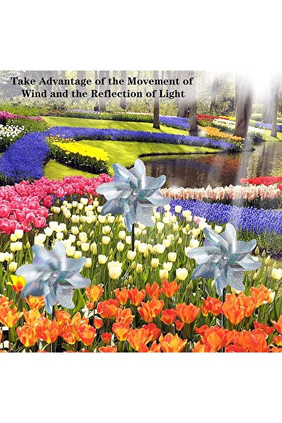 SUNSHINE Bird Repellent Windmills, Sunshine, Set of 3