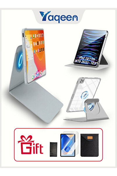 yaqeen iPad 11th Gen (A16 2025) And iPad 10th 10.9 Inch Case, iPad Case 360 Degree Rotation With Pen Slot