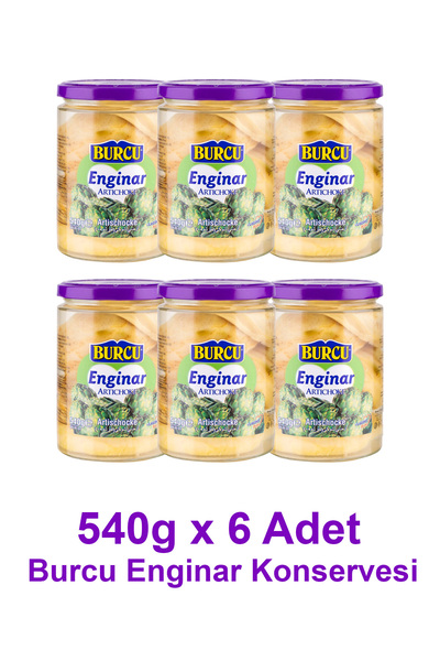 BURCU Enginar Konservesi 540 gramlık 6 adet