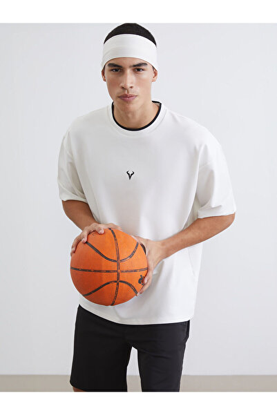 LC Waikiki Vizyon New Season guler rotund Hanorac cu mânecă scurtă pentru băr...