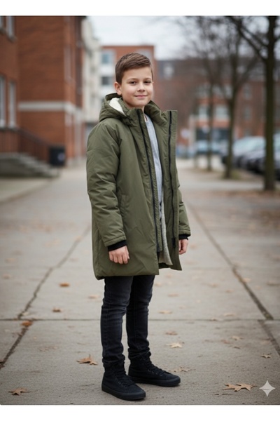 Jack Lions معطف من القطيفة المقاوم للماء للأولاد