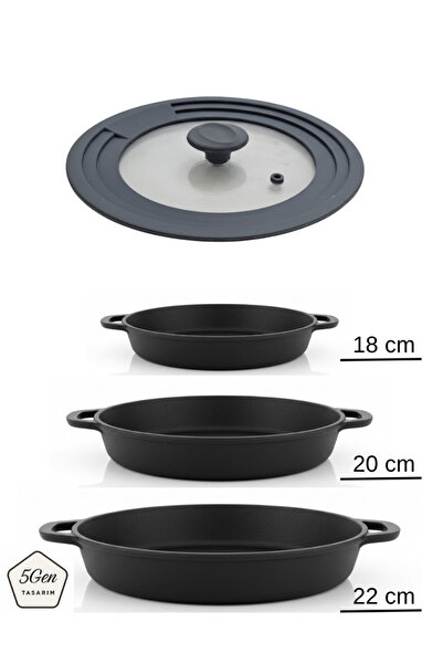 5Gen Tasarım Gri Silikon Universal Cam Kapak 18cm-20cm-22cm 3 Boya Uyumlu (Ka...