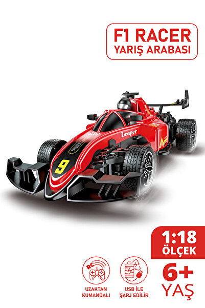 SmartFox Uzaktan Kumandalı Yarış Arabası F1 Racer 1:18 Şarj Edilebilir