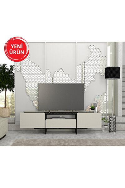 Dekorister Rogan Tv Stand Kumtaşı - Senkronsiyah