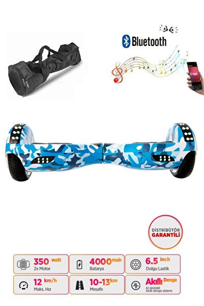 CityMate Elektrikli Kaykay Full Ledli Hoverboard Bluetooth Hoparlörlü 6.5 Inc...