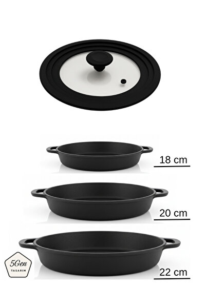 Black Silicone Universal Glass Cover18cm-20cm-22cm3 Paint Compatible (Stepped Cover)