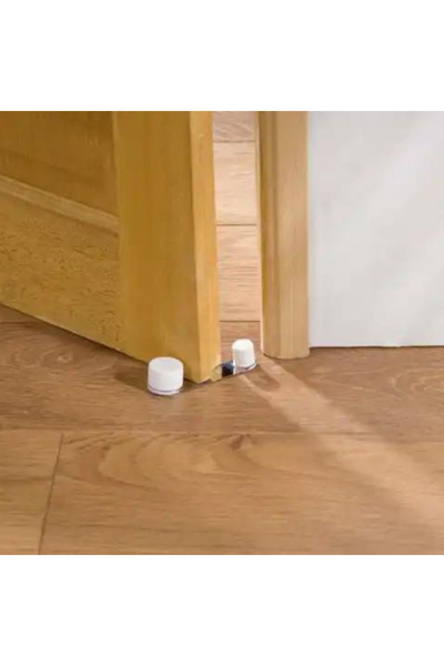 Miningaa 2 Pieces Non-Marking Adhesive Easy Installation Stainless Steel Door Holder and Door Stopper – with 3m Tape