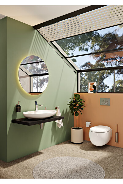 VitrA Memoria 5881B403-0563 Oval Çanak Lavabo, Clean, 75 cm, Beyaz