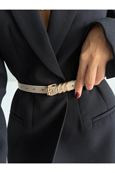 Fiori Thin Women's Belt Waist Belt with Square Buckle, Dress Belt, Skirt Belt, Trouser Belt