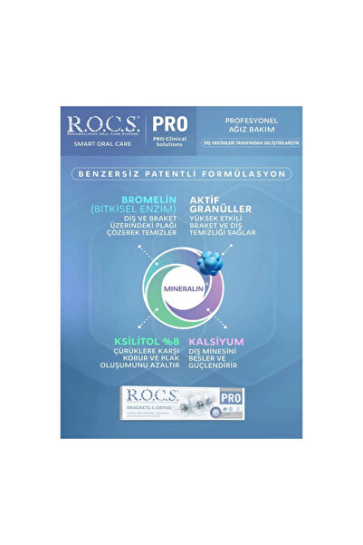 R.O.C.S. Pro Brackets & Ortho Diş Macunu (74g)