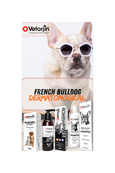 Vetorjin French Bulldog Dermatolojik Deri Tüy Alerji Bağışıklık Destek Seti