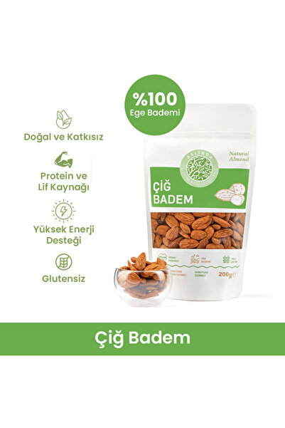 Lezzet Aslında Çiğ Badem 200 g – Doğal, Katkısız