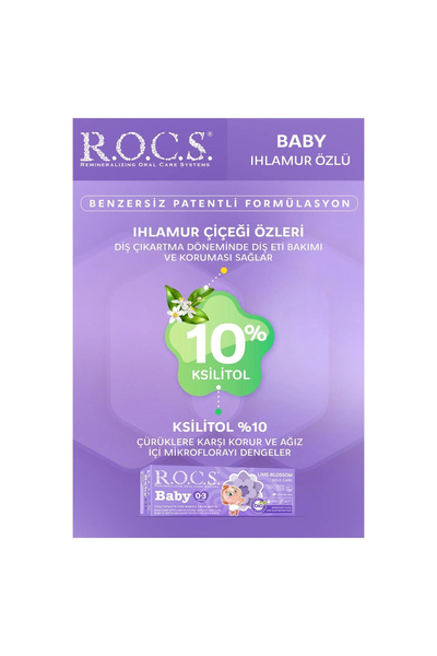 R.O.C.S. Rocs Baby 0-3 Yaş Arası Yutulabilir Diş Macunu Ihlamur Özlü 35 ml