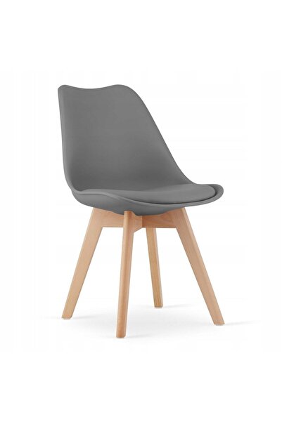Leobert Kitchen/living room chair, Artool, Mark, PP, wood, graphite, 49x43x82 cm