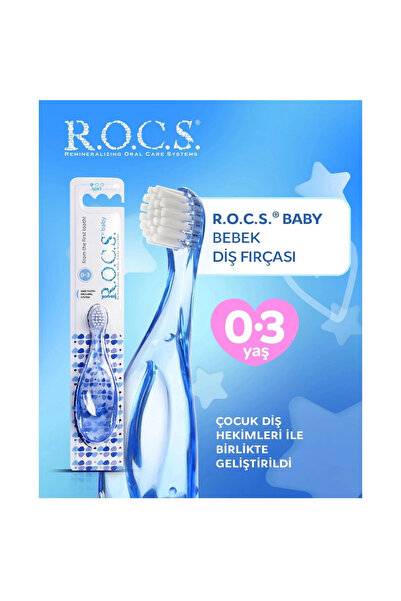 R.O.C.S. Rocs Baby 0-3 Yaş Bebek Diş Fırçası - Mavi