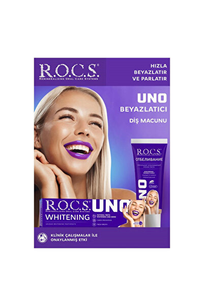 R.O.C.S. Rocs Uno Hızlı Beyazlatıcı Diş Macunu 74g