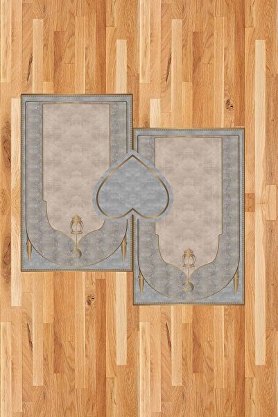 FOREVER ALDORA Heart Double Prayer Rug, Knee-Painless Soft Prayer Rug, Gift Prayer Rug