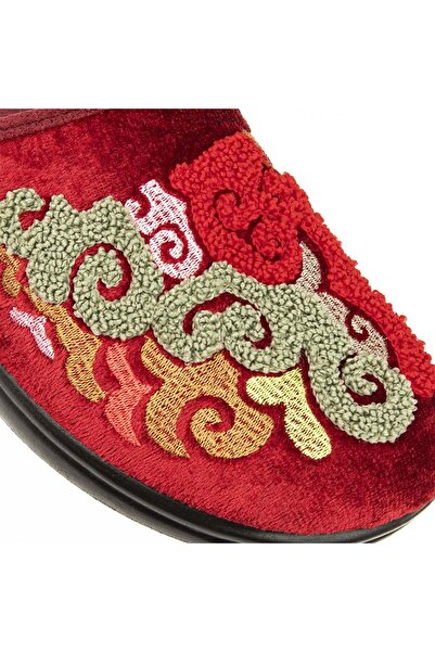 Muya Kastra Anatomical Sole Embroidered Winter Women's House Slippers