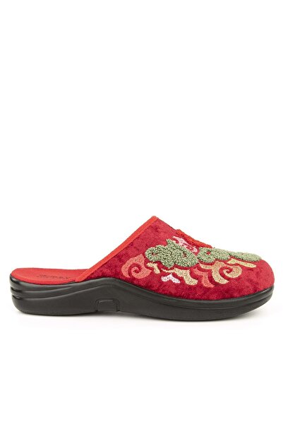 Muya Kastra Anatomical Sole Embroidered Winter Women's House Slippers
