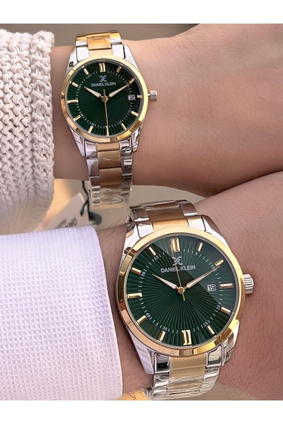 Daniel Klein At Wrist.1.531 - 30 m Water Resistant with Steel Cord, Couple Watch and Special Design Wristwatch Set