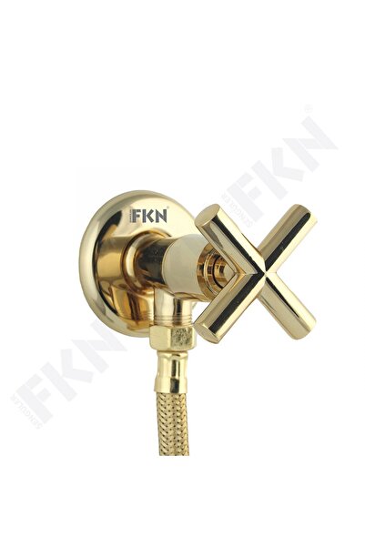 FKN صنبور بيديت ذهبي مع حلزون زاوية