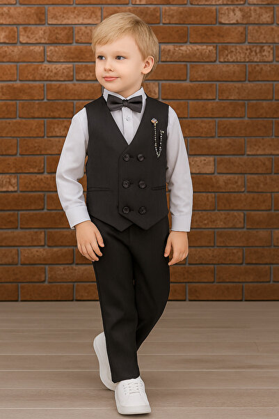 HAYTA Children's Vest Set with Shirt 0-1 Years Old 14 Years Old Smoked