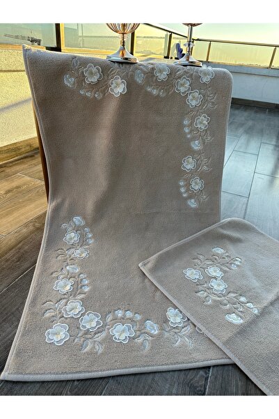 incisecrethome Σετ Χαλάκια 3D Κεντημένα Βαμβακερά Χαλάκια Σετ 2 τεμαχίων 70*120