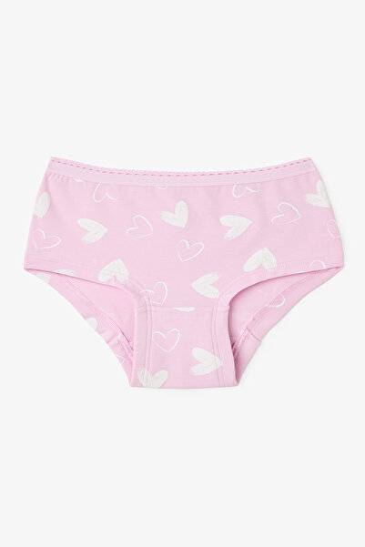 Penti Girl's Heart Patterned Regular Waist 3-Piece Hipster Panties