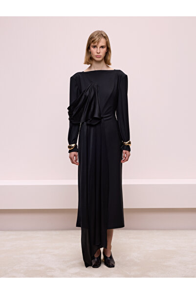 BAQA Sırt Dekolteli Siyah Elbise