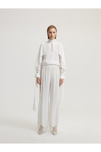 BAQA Trousers with Lace Detail at the Leg
