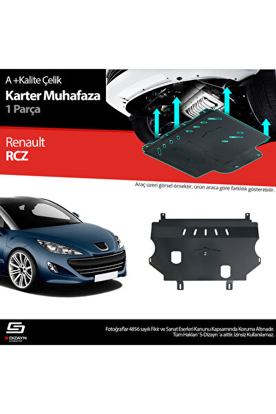 Tunax Peugeot RCZ Çelik Karter Muhafaza Koruma 2010 2011 2012 2013