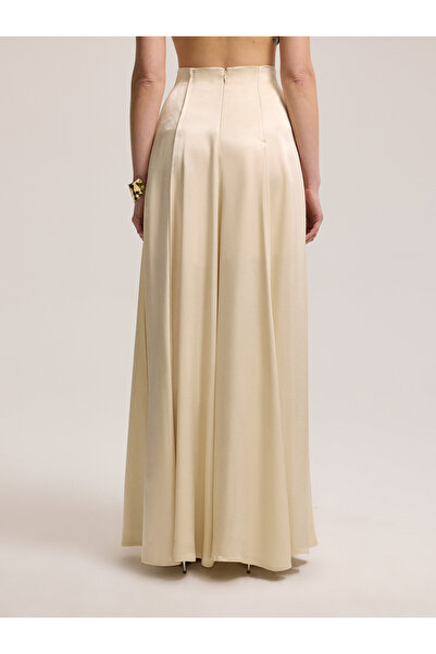BAQA Light Beige Long Skirt